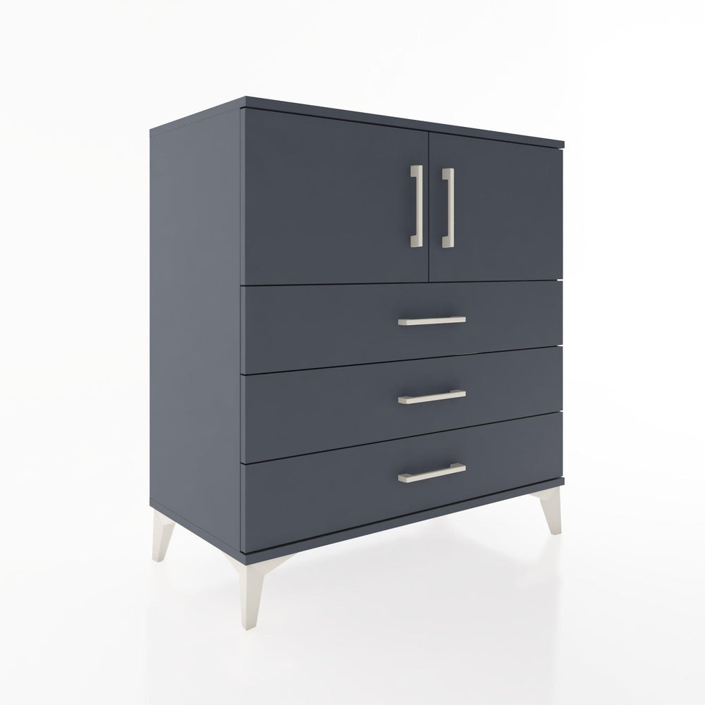 Woodntry Modular Dresser Anthracite 88x44x84 cm with Cover and Drawer KC98-2