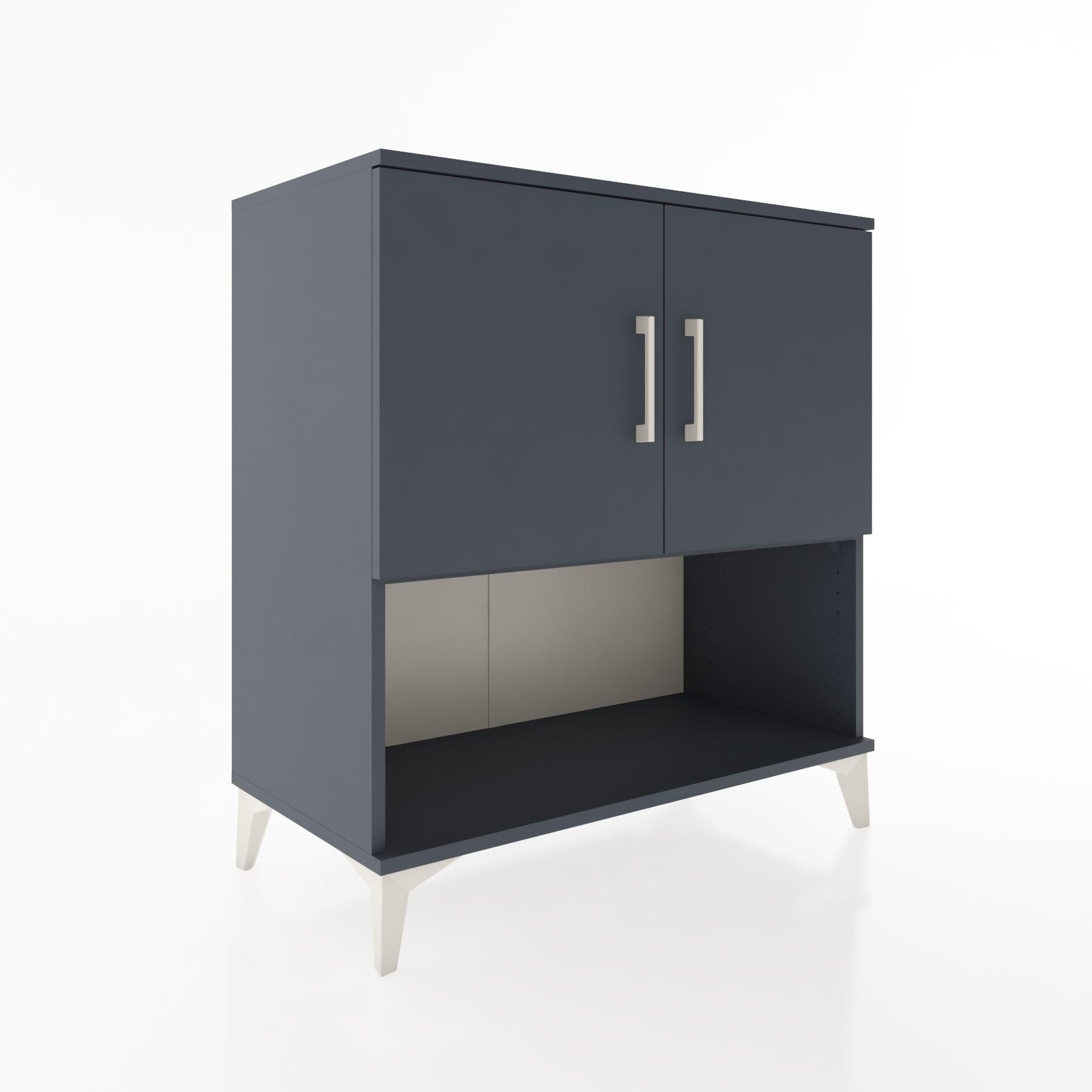 Woodntry Modular Dresser Anthracite 88x44x84 cm with Cover and Shelf KR45-2