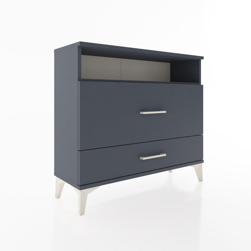 Woodntry Modüler Şifonyer İki Çekmeceli V7 88x30x68 cm Antrasit - Woodntry