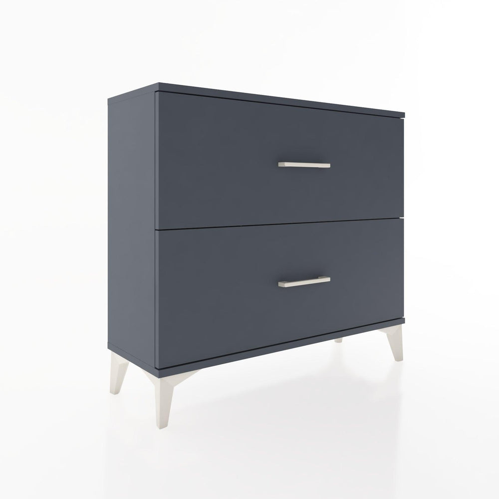 Woodntry Modüler Şifonyer İki Çekmeceli V4 88x30x68 cm Antrasit - Woodntry