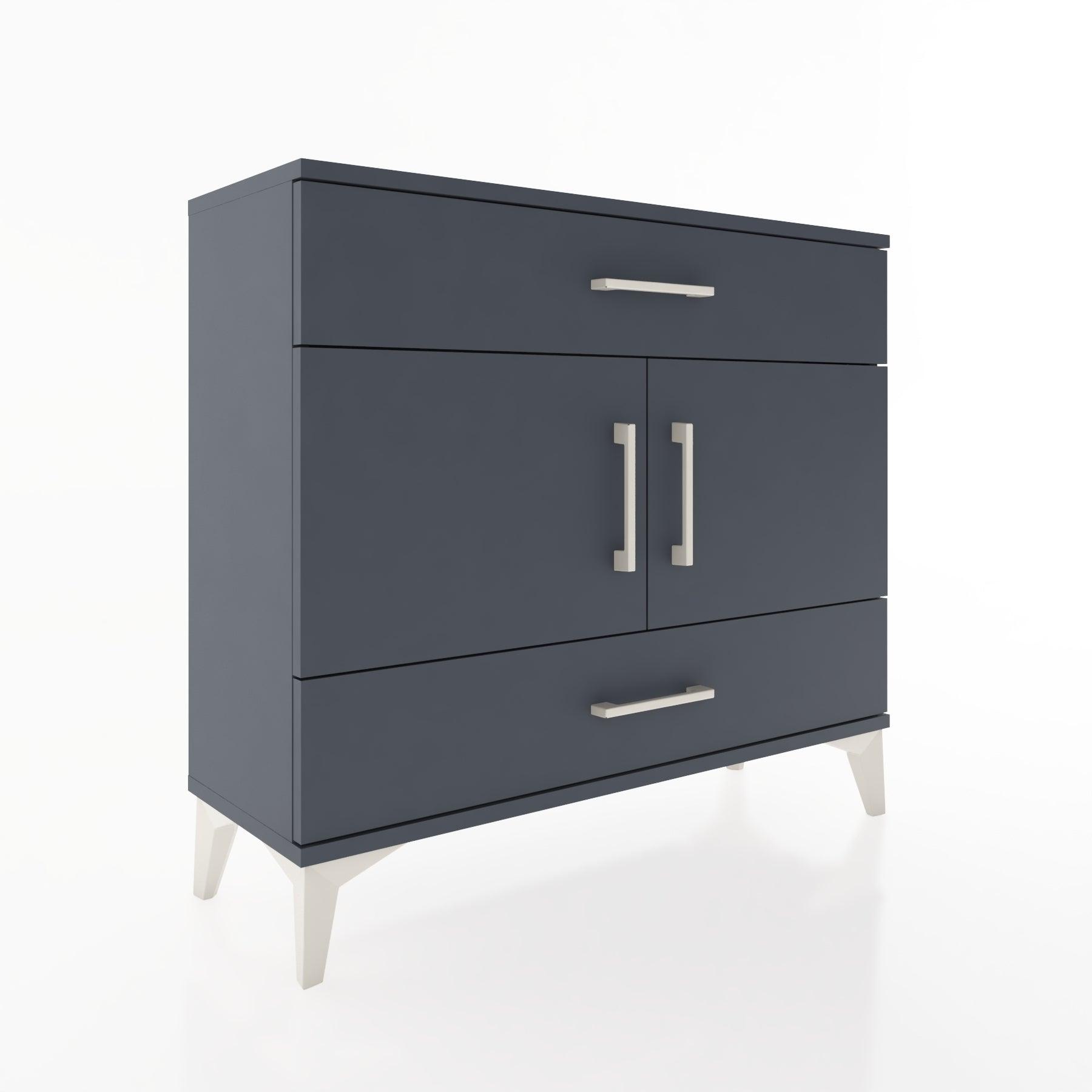Woodntry Modüler Şifonyer Çekmece ve Kapaklı T2 88x30x94 cm Antrasit - Woodntry