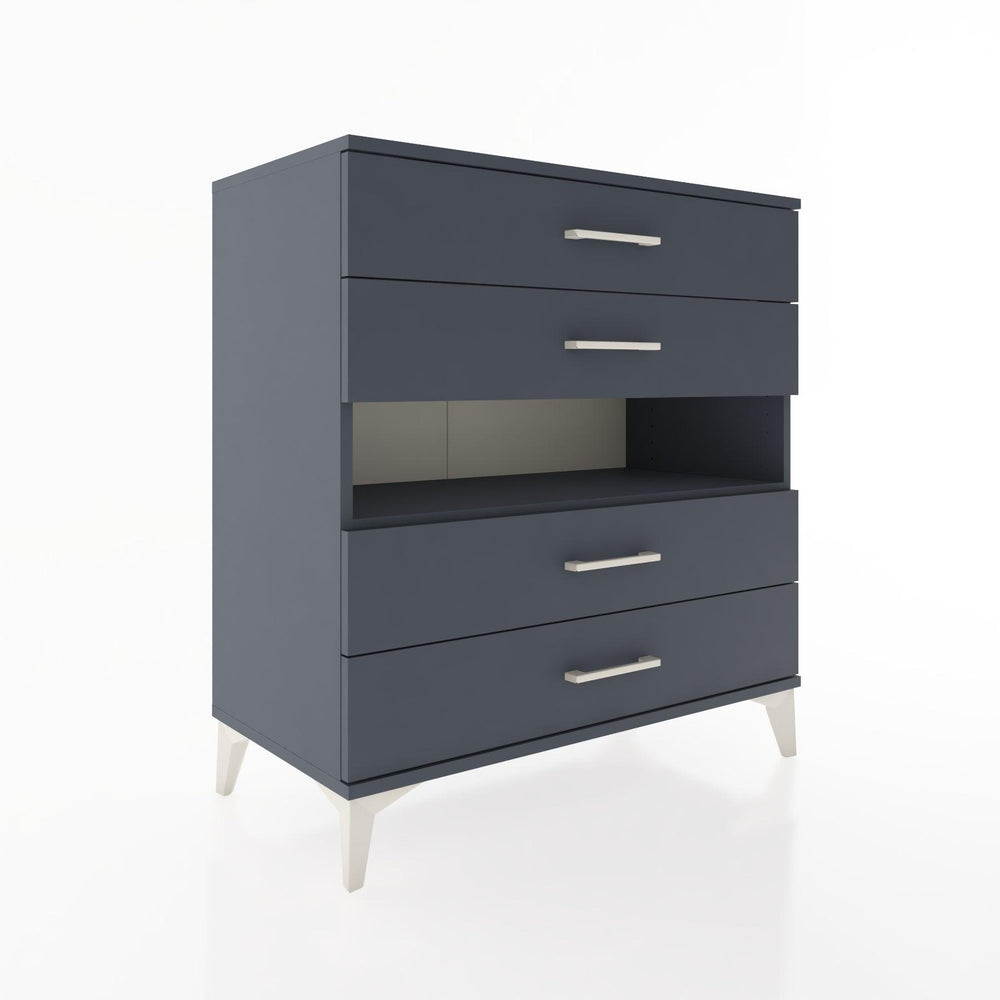 Woodntry Modular Dresser Anthracite 88x44x84 cm with Drawers and Shelves CR21-2