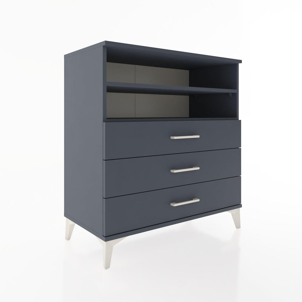 Woodntry Modular Dresser Anthracite 88x44x84 cm with Drawers and Shelves CR17-2