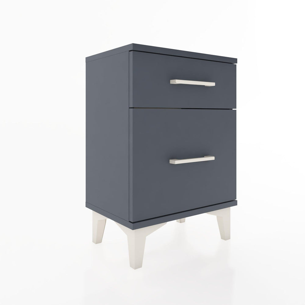 Woodntry Modüler Komodin Küçük ve Büyük Çekmece 44x30x52 cm Antrasit - Woodntry