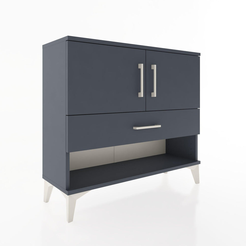 Woodntry Modüler Şifonyer Kapak ve Çekmeceli V4 88x30x68 cm Antrasit - Woodntry