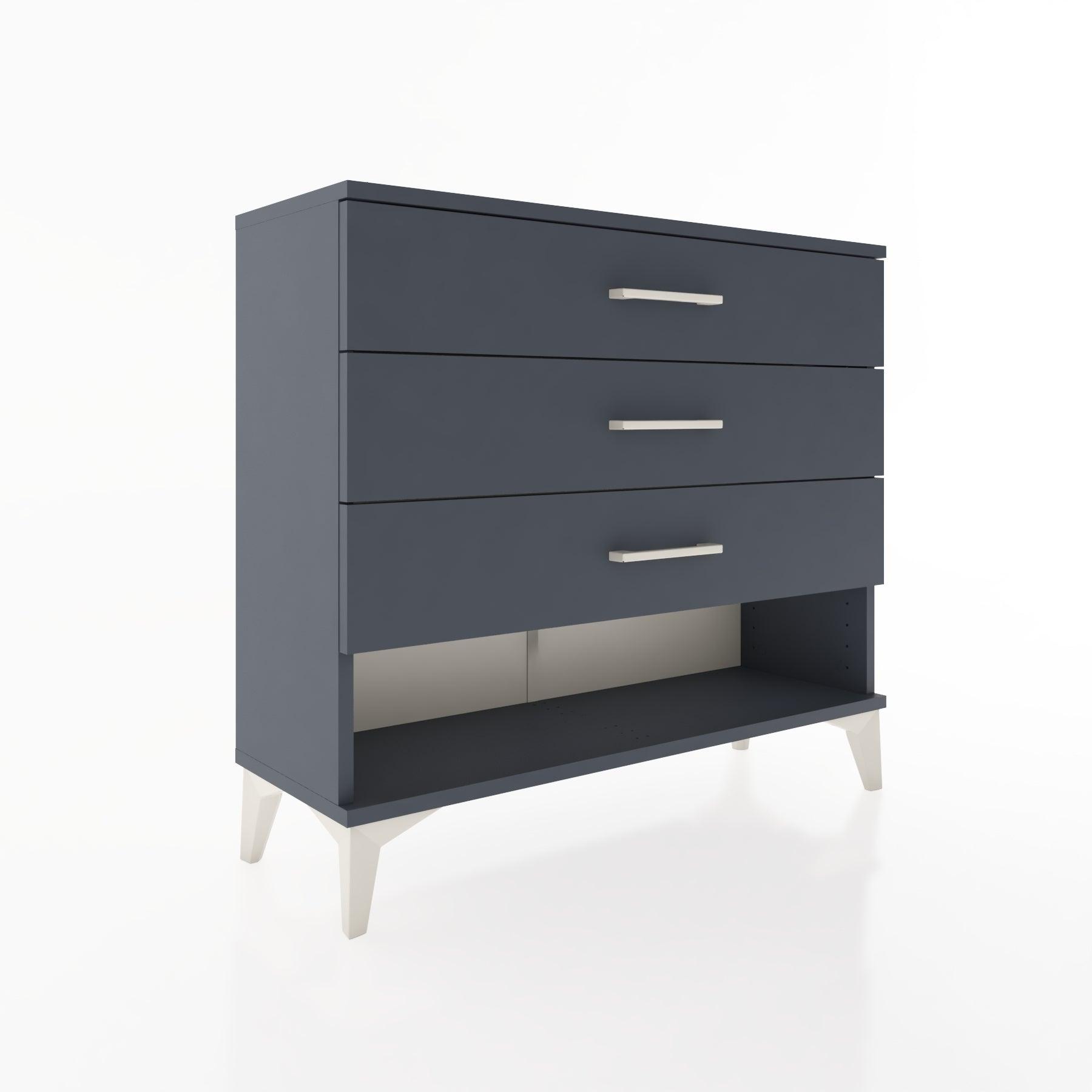 Woodntry Modüler Şifonyer Üç Çekmeceli V1 88x30x68 cm Antrasit - Woodntry