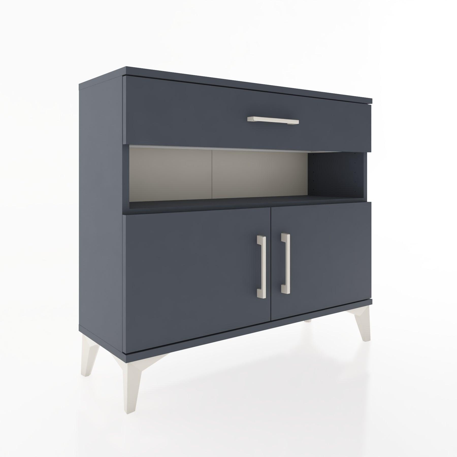 Woodntry Modüler Şifonyer Çekmece ve Kapaklı T1 88x30x94 cm Antrasit - Woodntry
