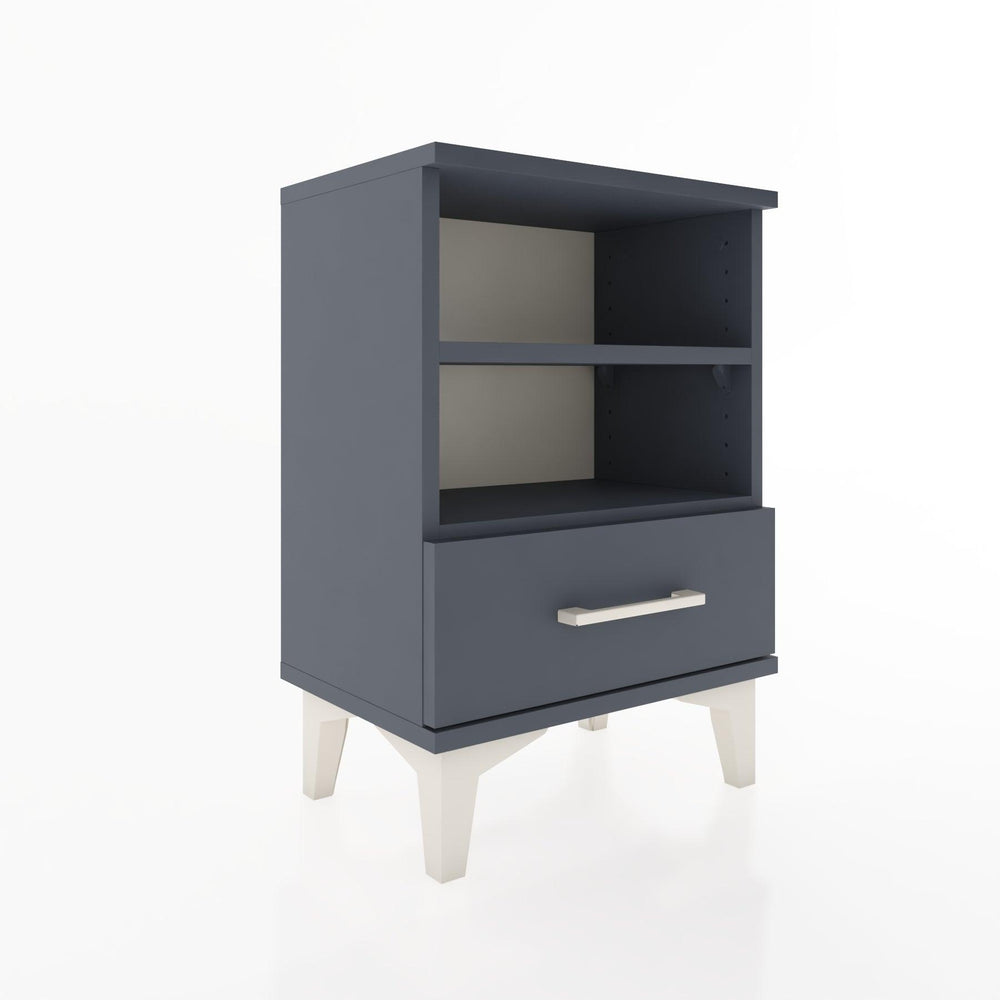 Woodntry Modüler Komodin Çift Raflı 44x30x52 cm Antrasit - Woodntry