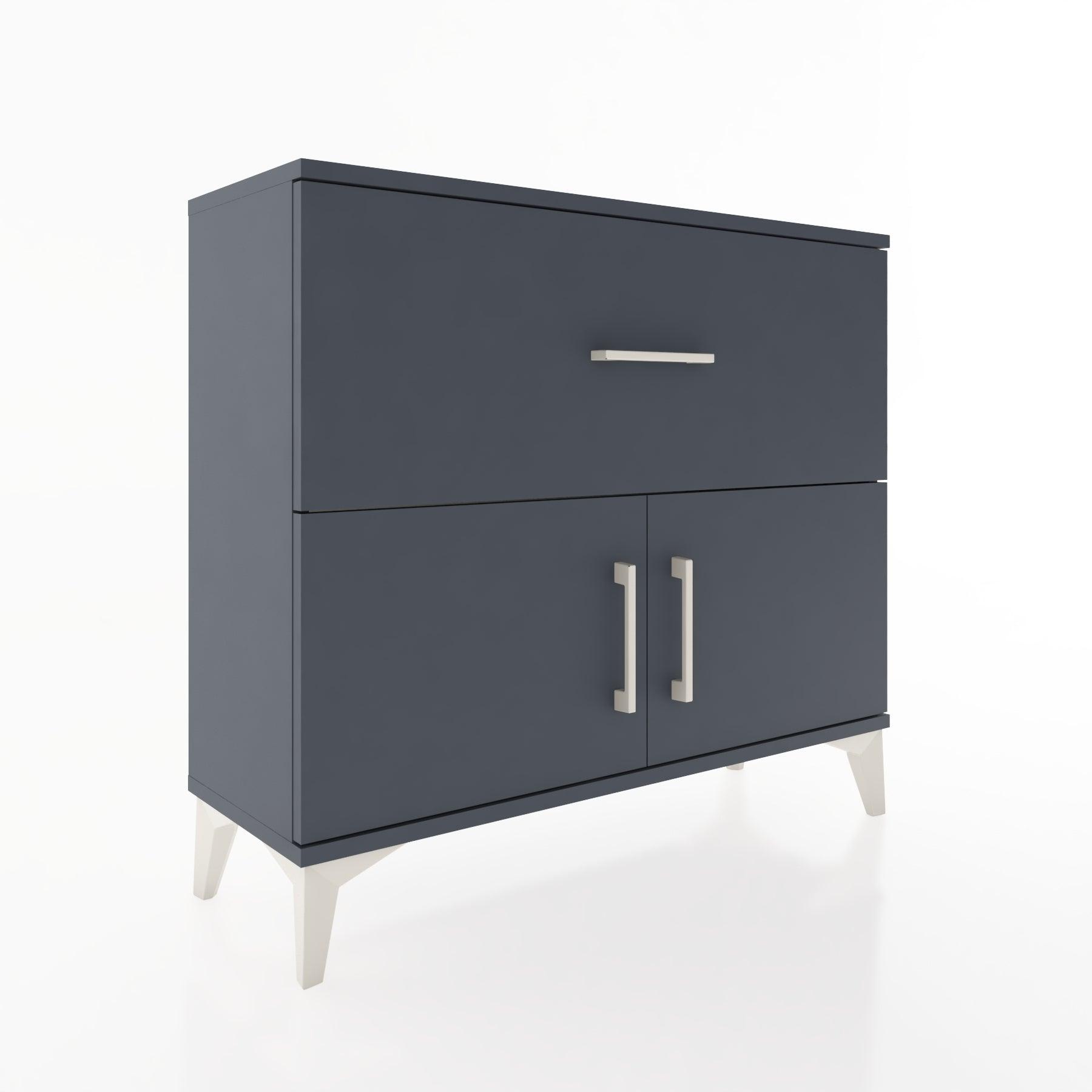 Woodntry Modüler Şifonyer Çekmece ve Kapaklı V2 88x30x68 cm Antrasit - Woodntry