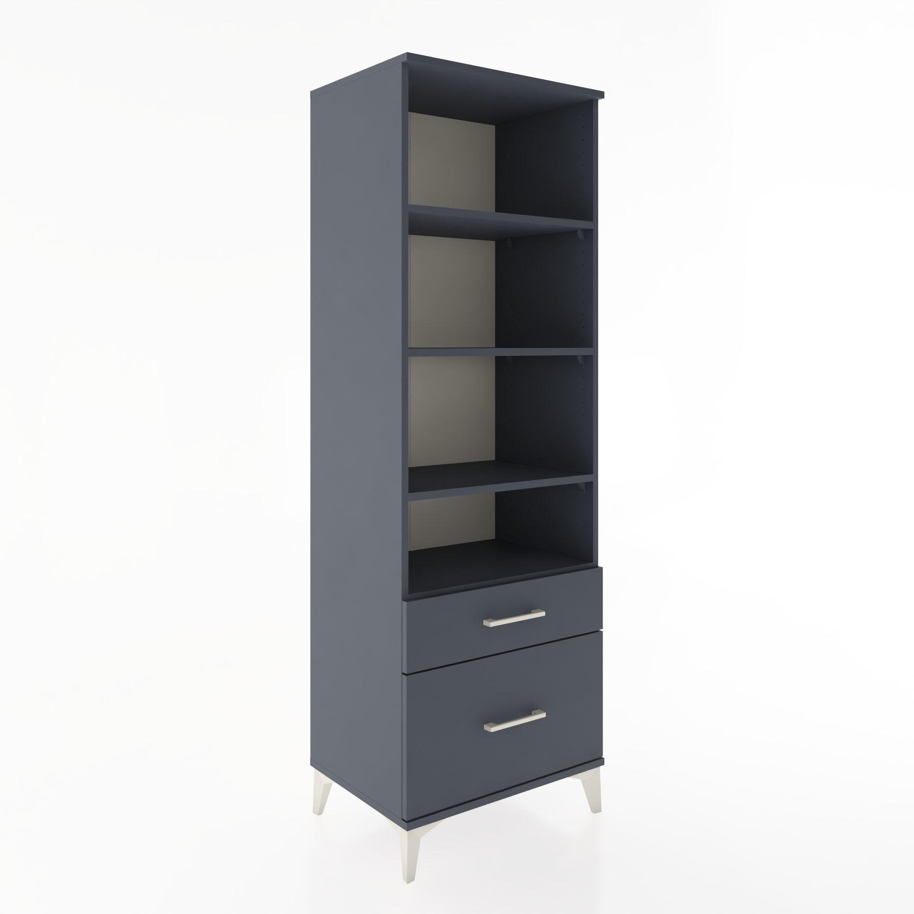 Woodntry Modular Cabinet Anthracite 60x44x170 cm with Drawers and Shelves CR43-2