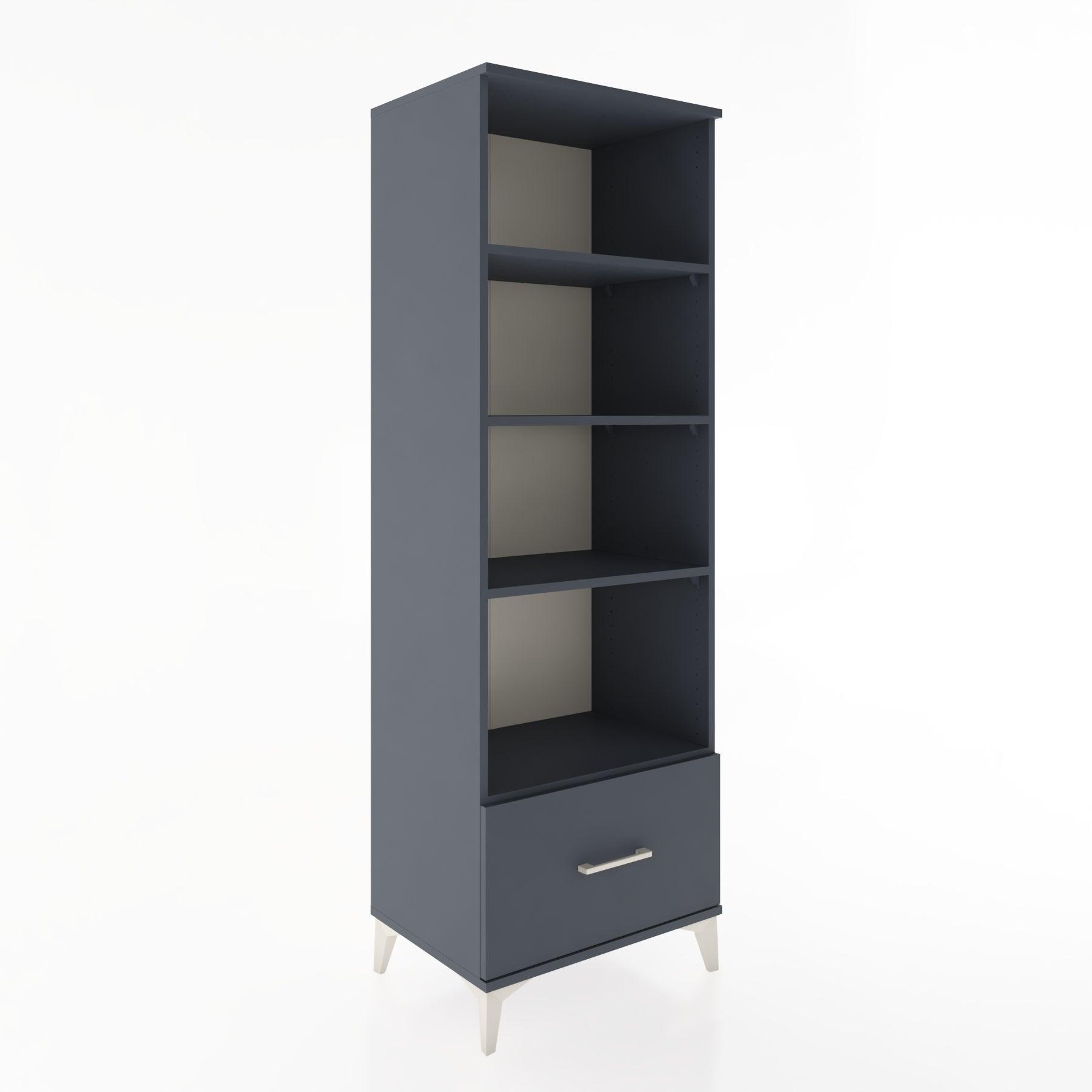 Woodntry Modular Cabinet Anthracite 60x44x170 cm with Drawers and Shelves CR44-2