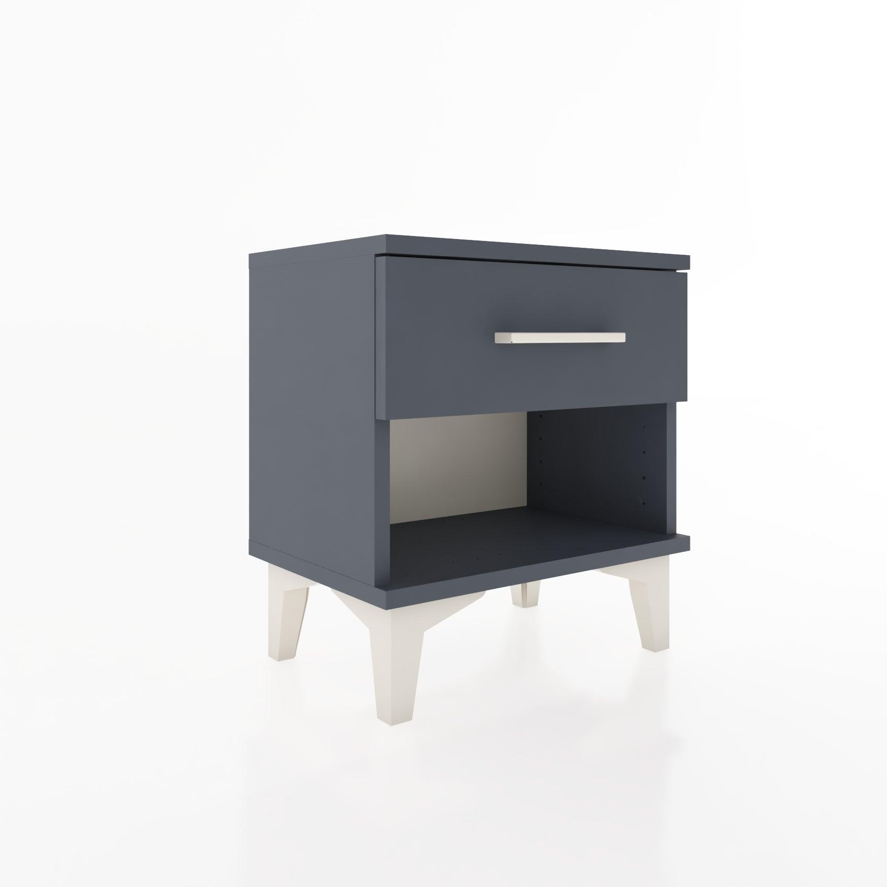 Woodntry Modüler Komodin Çekmece ve Raf 44x30x36 cm Antrasit - Woodntry