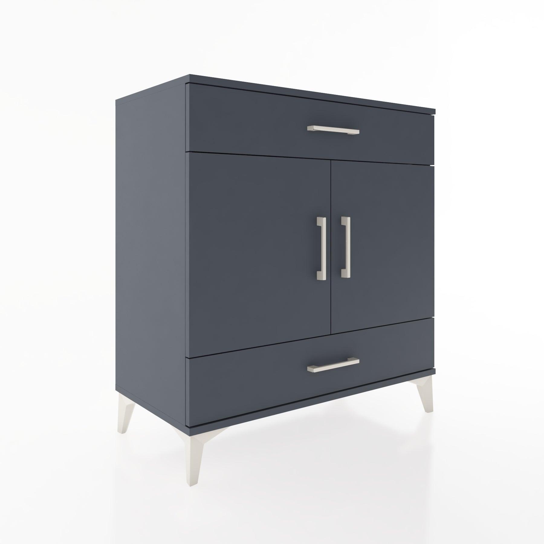 Woodntry Modular Dresser Anthracite 88x44x84 cm with Cover and Drawer KC60-2
