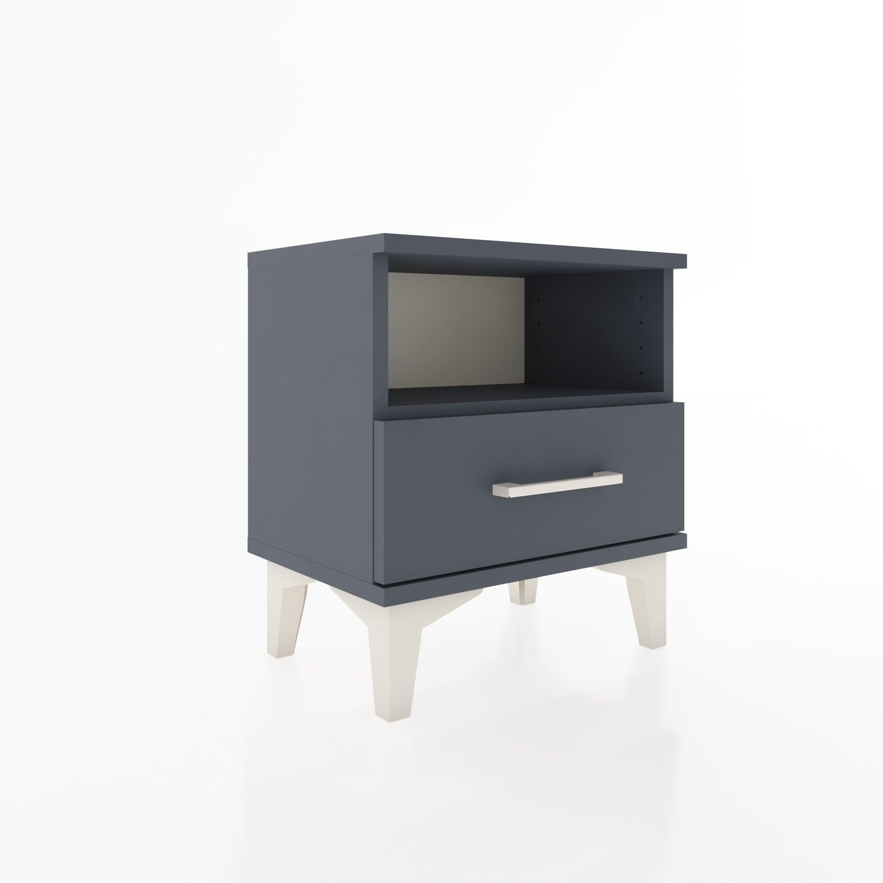 Woodntry Modüler Komodin Raf ve Çekmece 44x30x36 cm Antrasit - Woodntry
