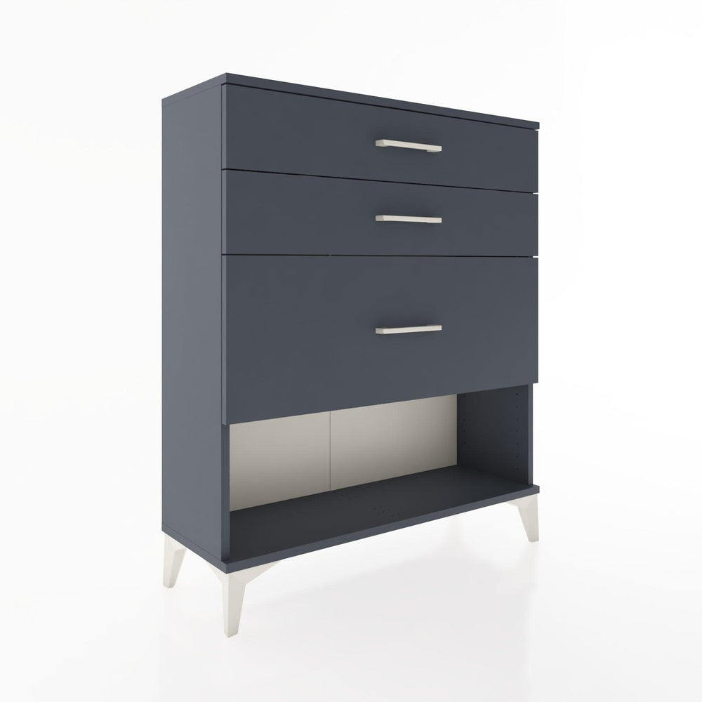 Woodntry Modular Dresser Anthracite 88x30x94 cm with Drawers and Shelves CR15-2