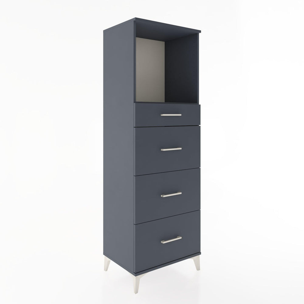 Woodntry Modular Cabinet Anthracite 60x44x170 cm with Drawers and Shelves CR50-2