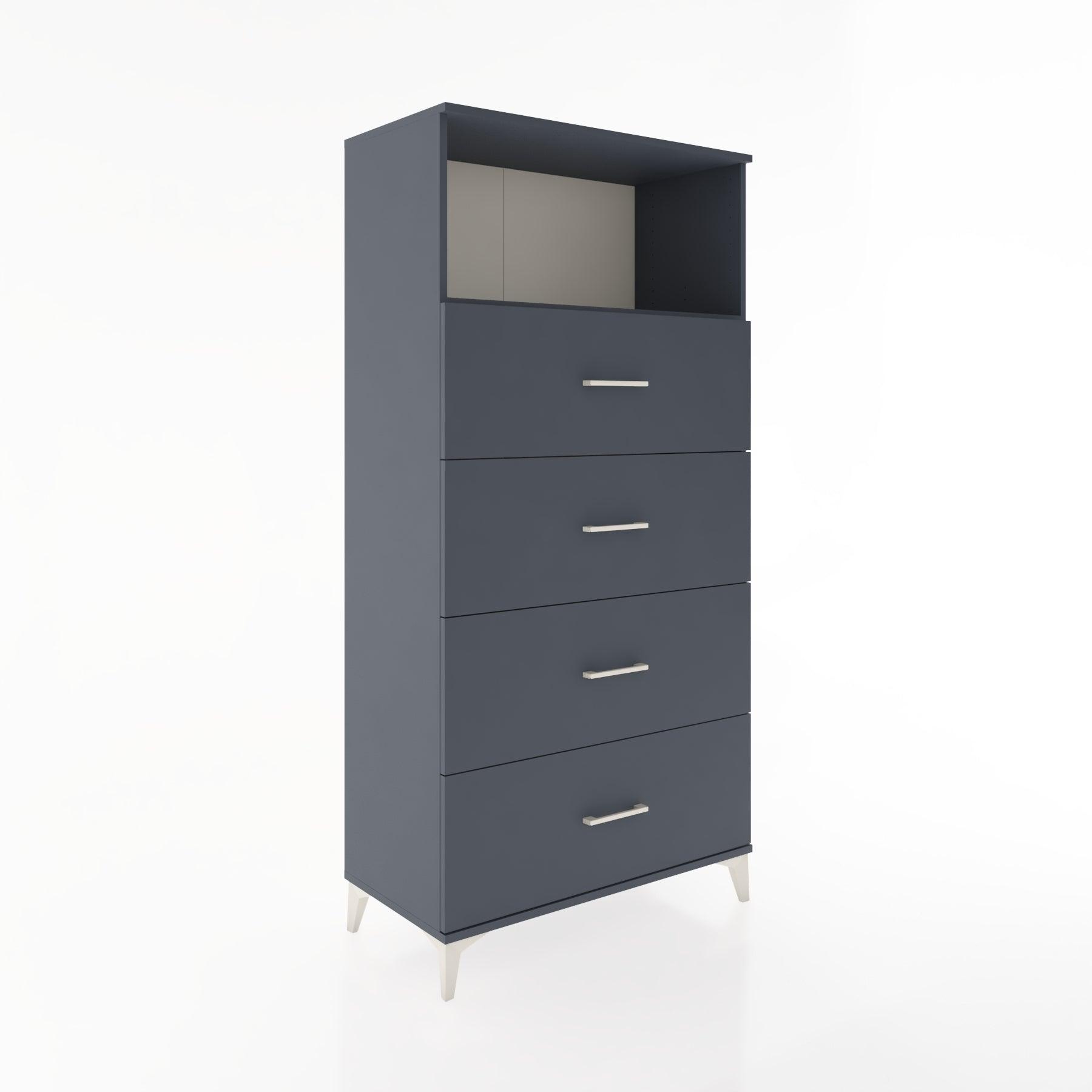 Woodntry Modular Cabinet Anthracite 88x44x170 cm with Drawers and Shelves CR53-2