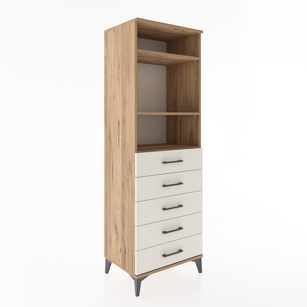 Woodntry Modular Cabinet Pine 60x44x170 cm with Drawers and Shelves CR35-3