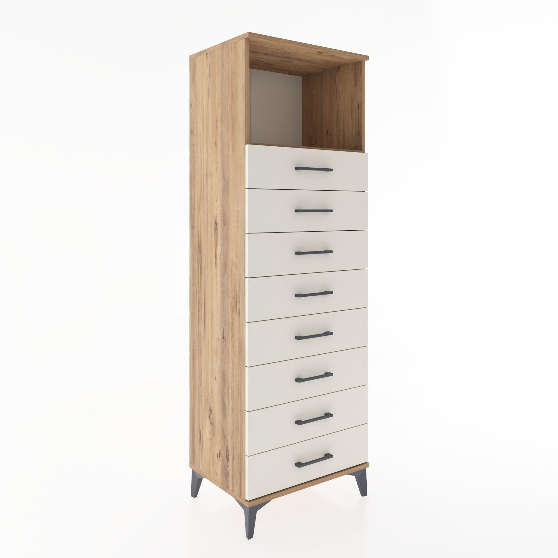 Woodntry Modular Cabinet Pine 60x44x170 cm with Drawers and Shelves CR32-3