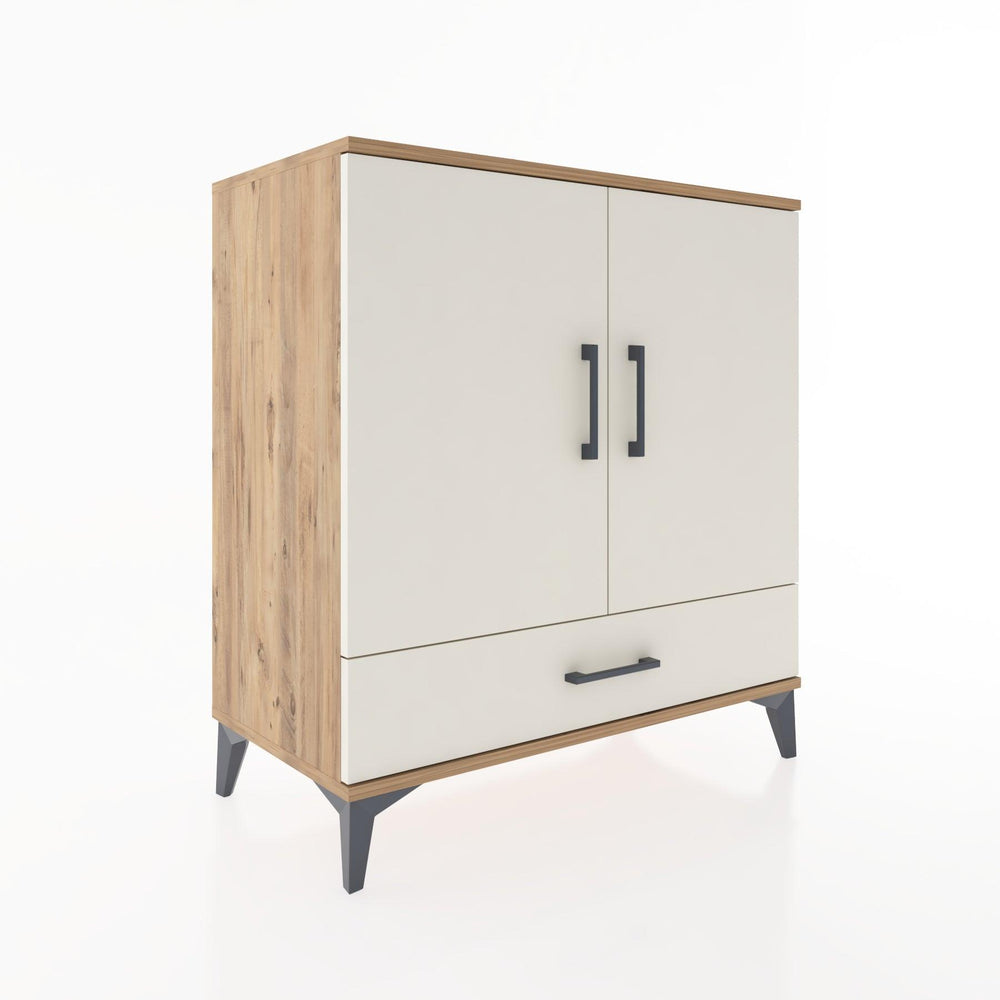 Woodntry Modüler Şifonyer Çam 88x44x84 cm Kapaklı ve Çekmeceli KC72-3