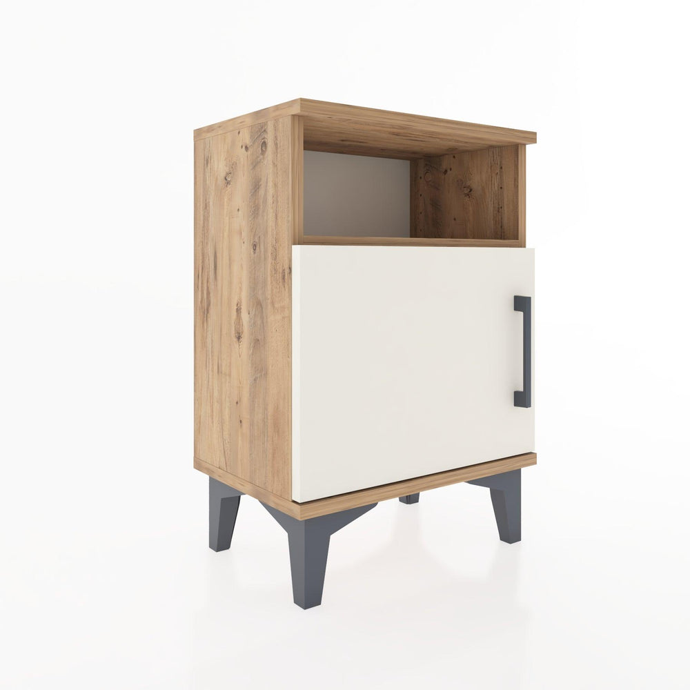 Woodntry Modüler Komodin Raf ve Tek Kapaklı 44x30x52 cm Çam - Woodntry