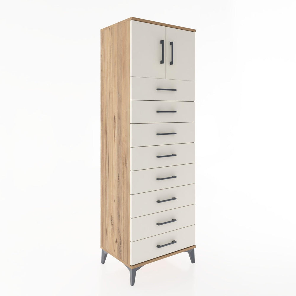 Woodntry Modular Cabinet Pine 60x44x170 cm with Doors and Drawers KC1-3