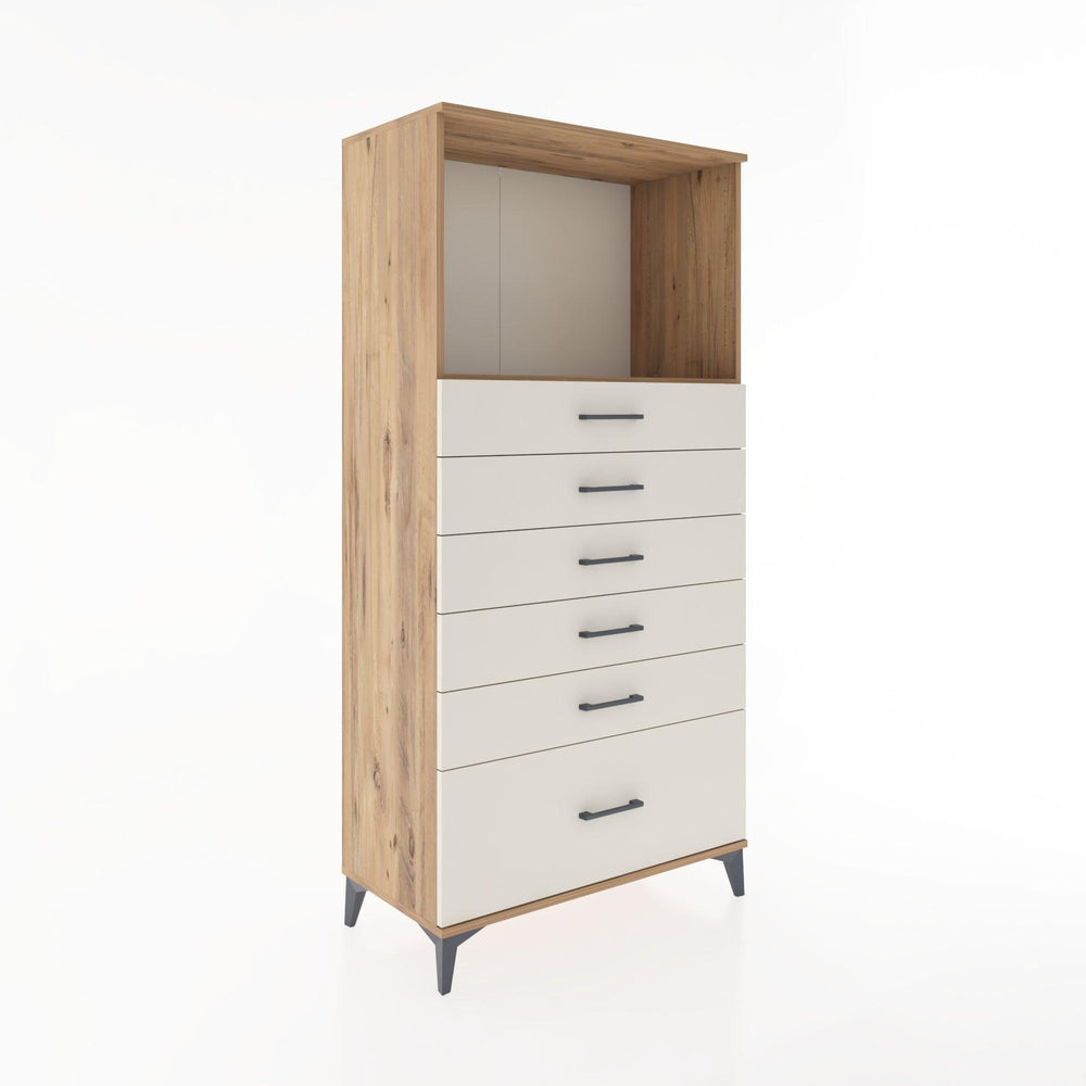 Woodntry Modular Cabinet Pine 88x44x170 cm with Drawers and Shelves CR39-3