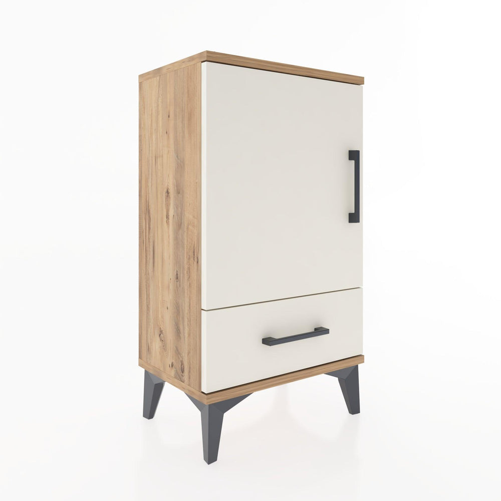 Woodntry Modüler Komodin Çekmece ve Kapaklı V3 44x30x68 cm Çam - Woodntry