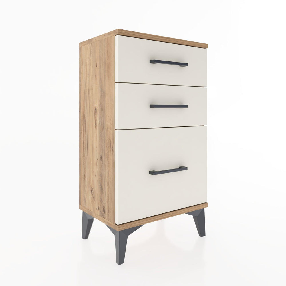 Woodntry Modüler Komodin Üç Çekmeceli V2 44x30x68 cm Çam - Woodntry