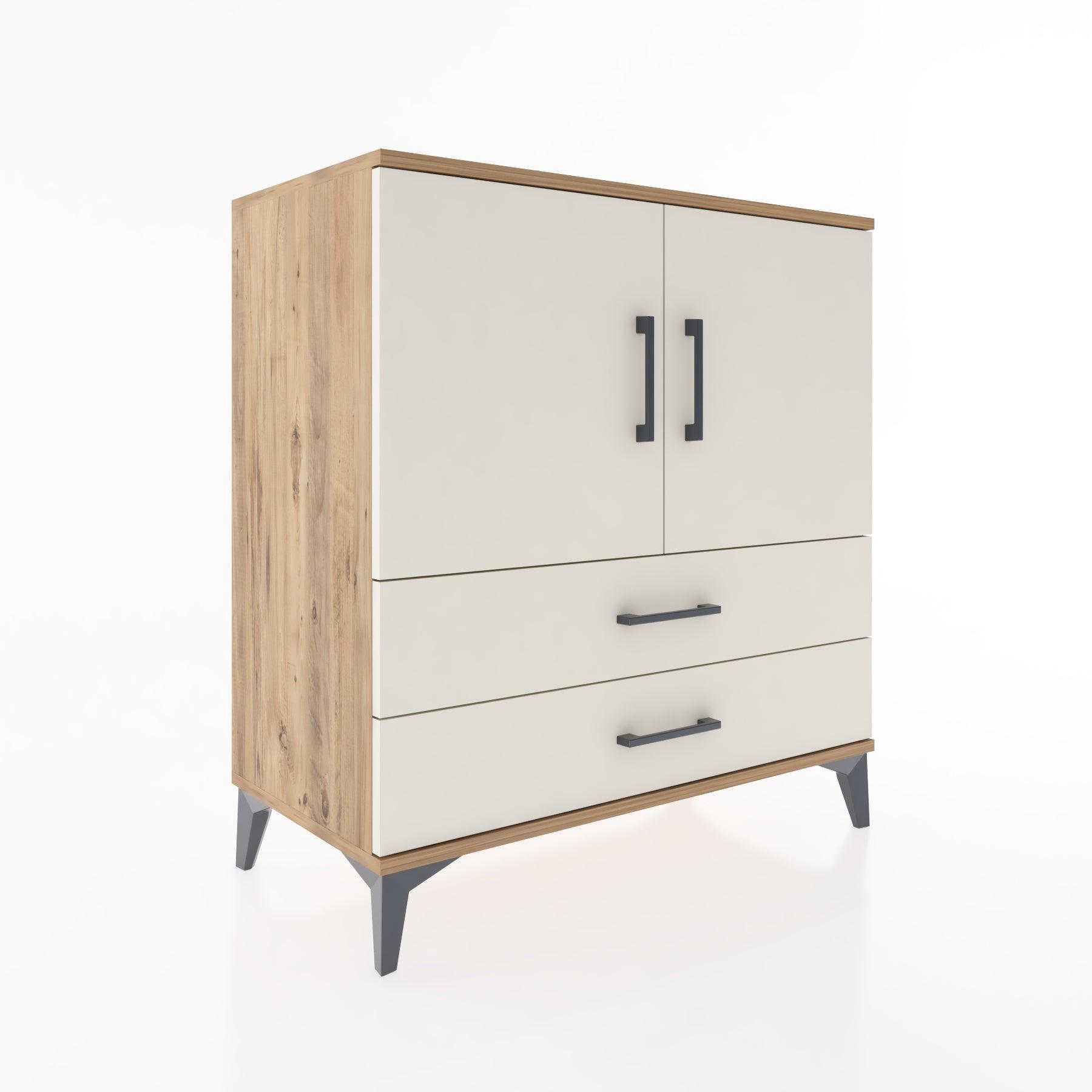 Woodntry Modular Dresser Pine 88x44x84 cm with Cover and Drawer KC24-3