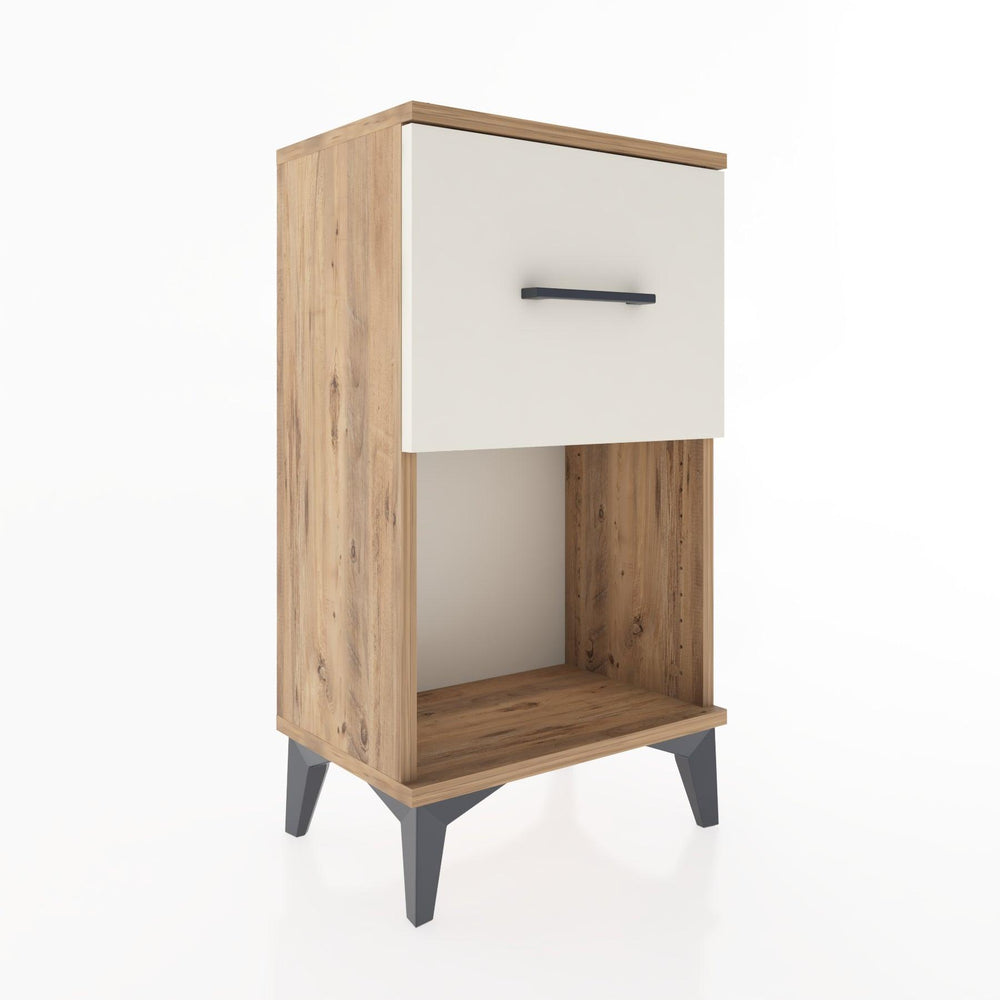 Woodntry Modüler Komodin Tek Çekmece ve Raflı V1 44x30x68 cm Çam - Woodntry