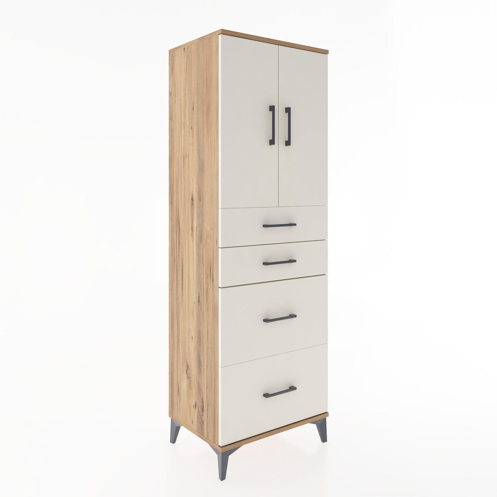 Woodntry Modular Cabinet Pine 60x44x170 cm with Doors and Drawers KC19-3