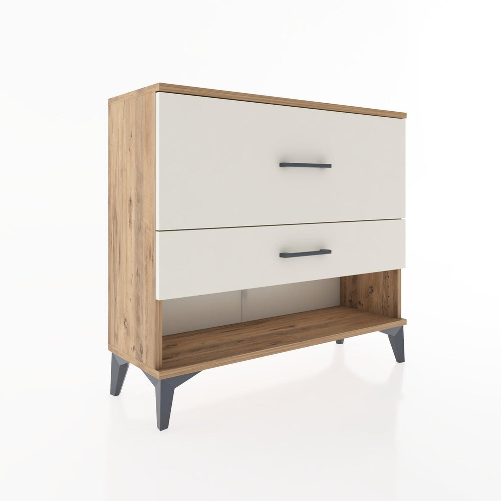 Woodntry Modüler Şifonyer İki Çekmeceli V5 88x30x68 cm Çam - Woodntry