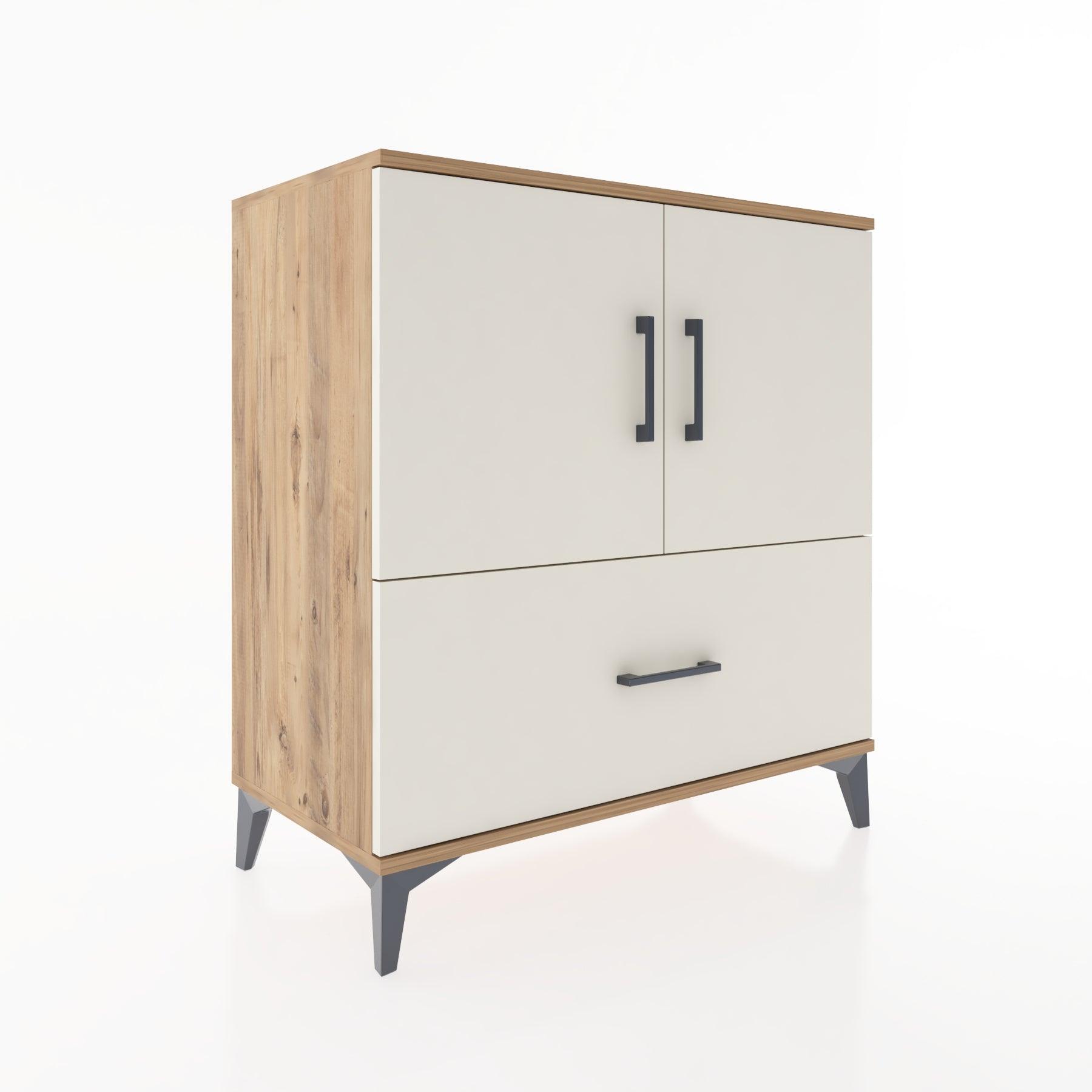 Woodntry Modular Dresser Pine 88x44x84 cm with Cover and Drawer KC46-3