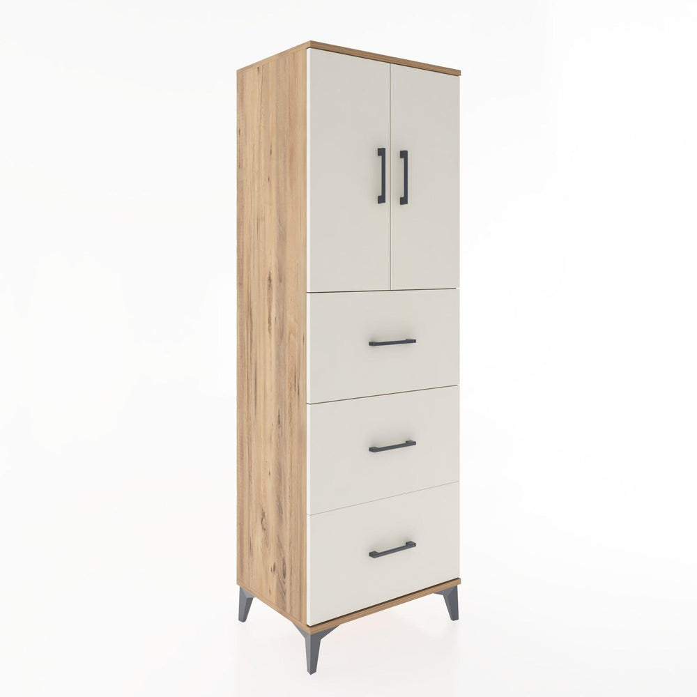 Woodntry Modular Cabinet Pine 60x44x170 cm with Doors and Drawers KC24-3