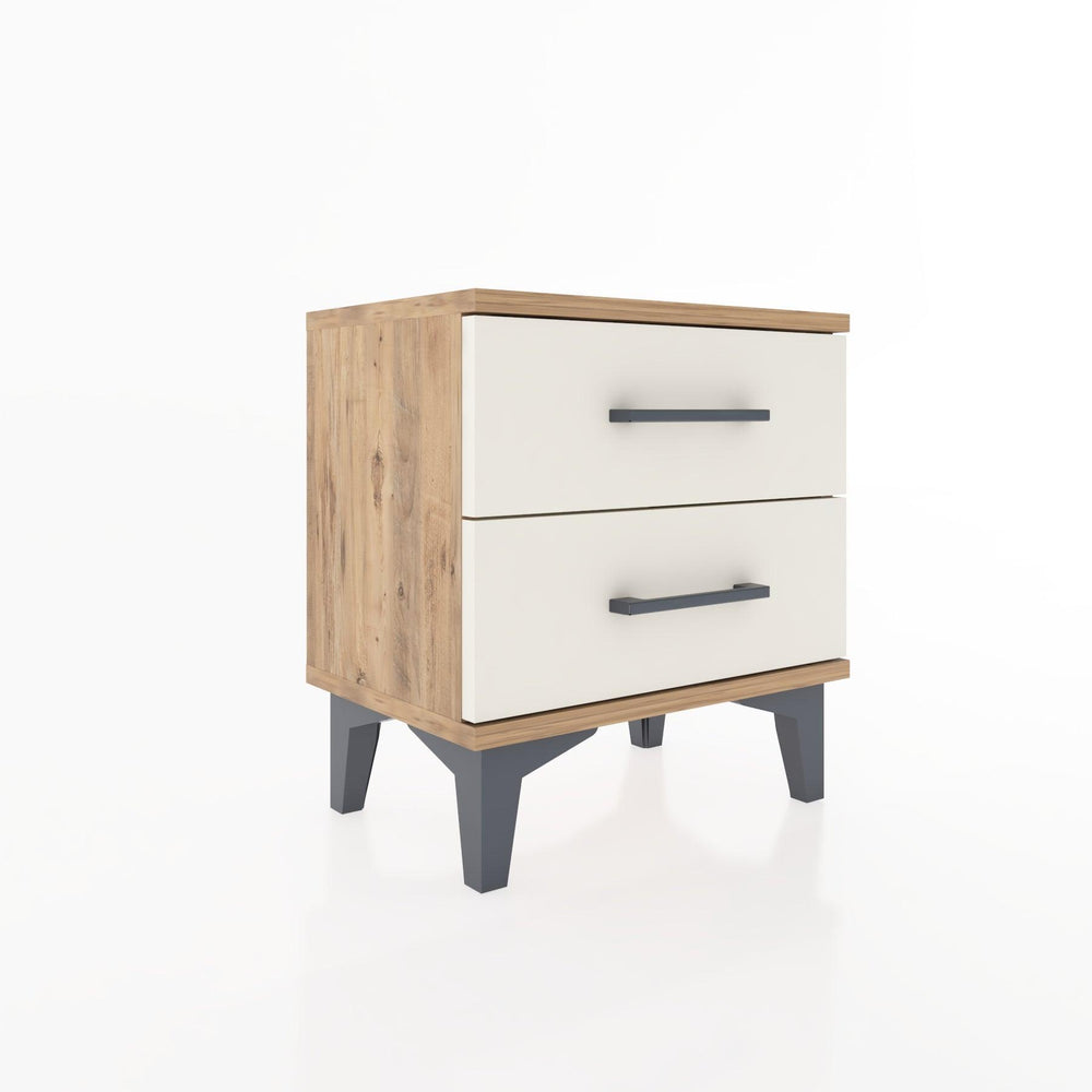 Woodntry Modüler Komodin İki Çekmeceli 44x30x36 cm Çam - Woodntry