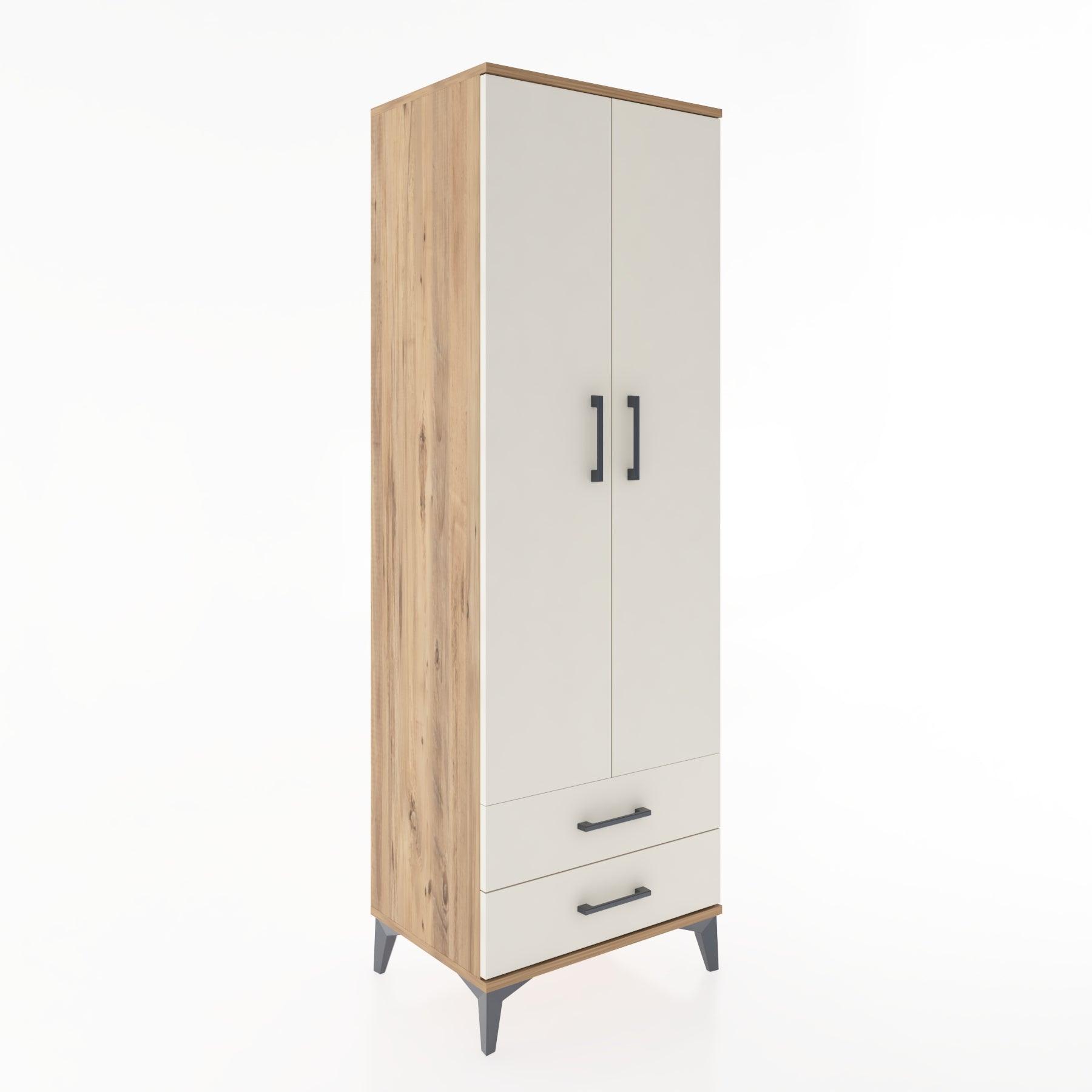 Woodntry Modular Cabinet Pine 60x44x170 cm with Doors and Drawers KC7-3