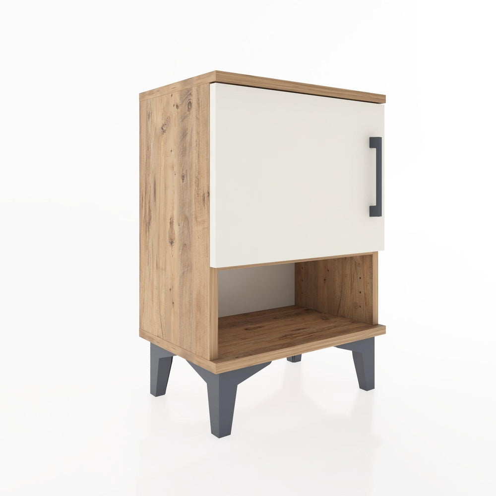 Woodntry Modüler Komodin Tek Kapak ve Raflı 44x30x52 cm Çam - Woodntry