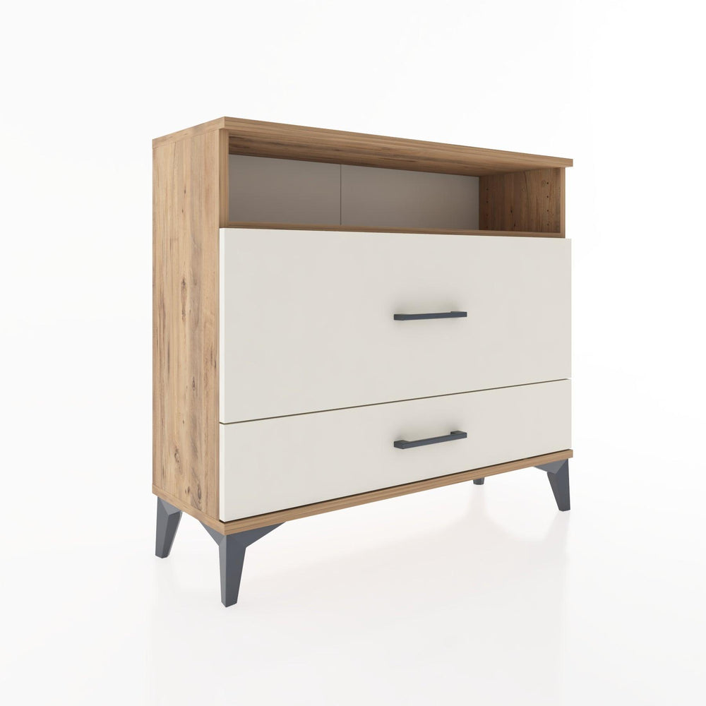 Woodntry Modüler Şifonyer İki Çekmeceli V7 88x30x68 cm Çam - Woodntry