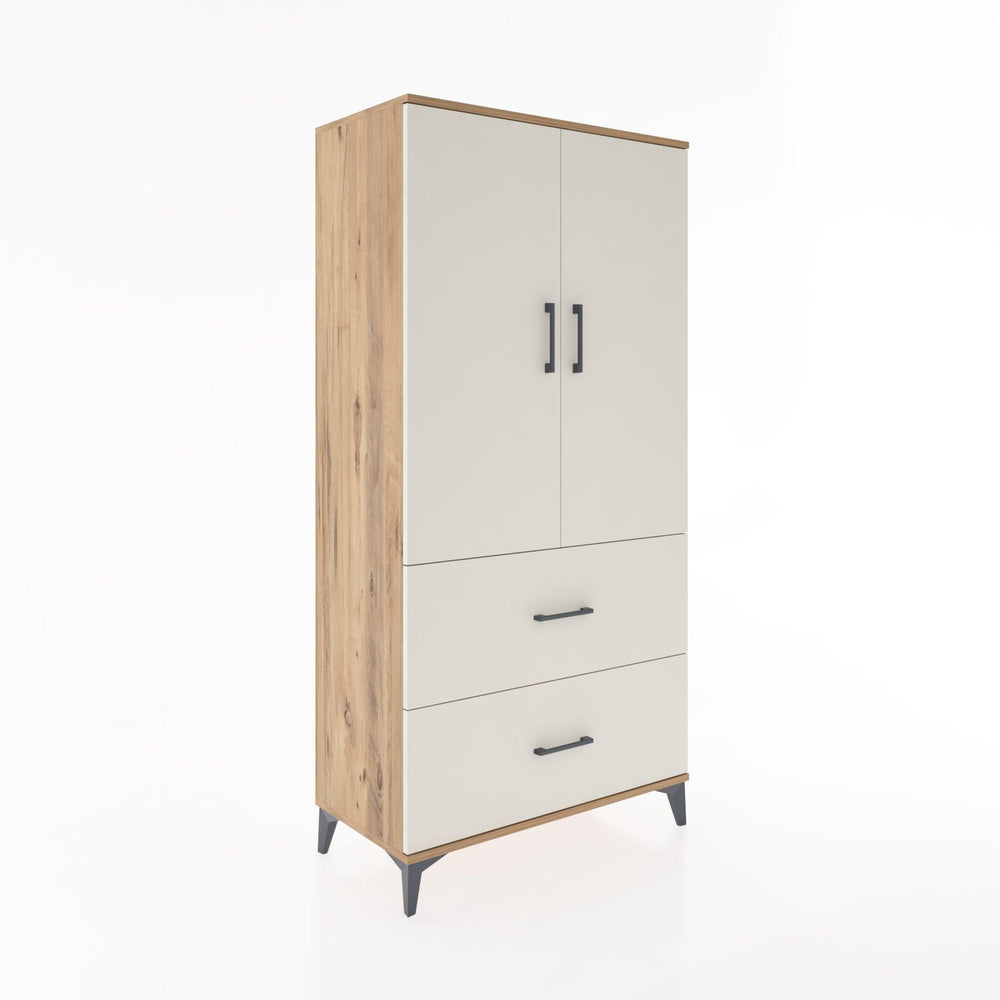 Woodntry Modular Cabinet Pine 88x44x170 cm with Doors and Drawers KC21-3