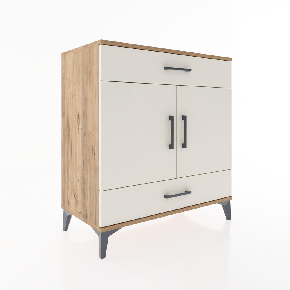 Woodntry Modüler Şifonyer Çam 88x44x84 cm Kapaklı ve Çekmeceli KC60-3