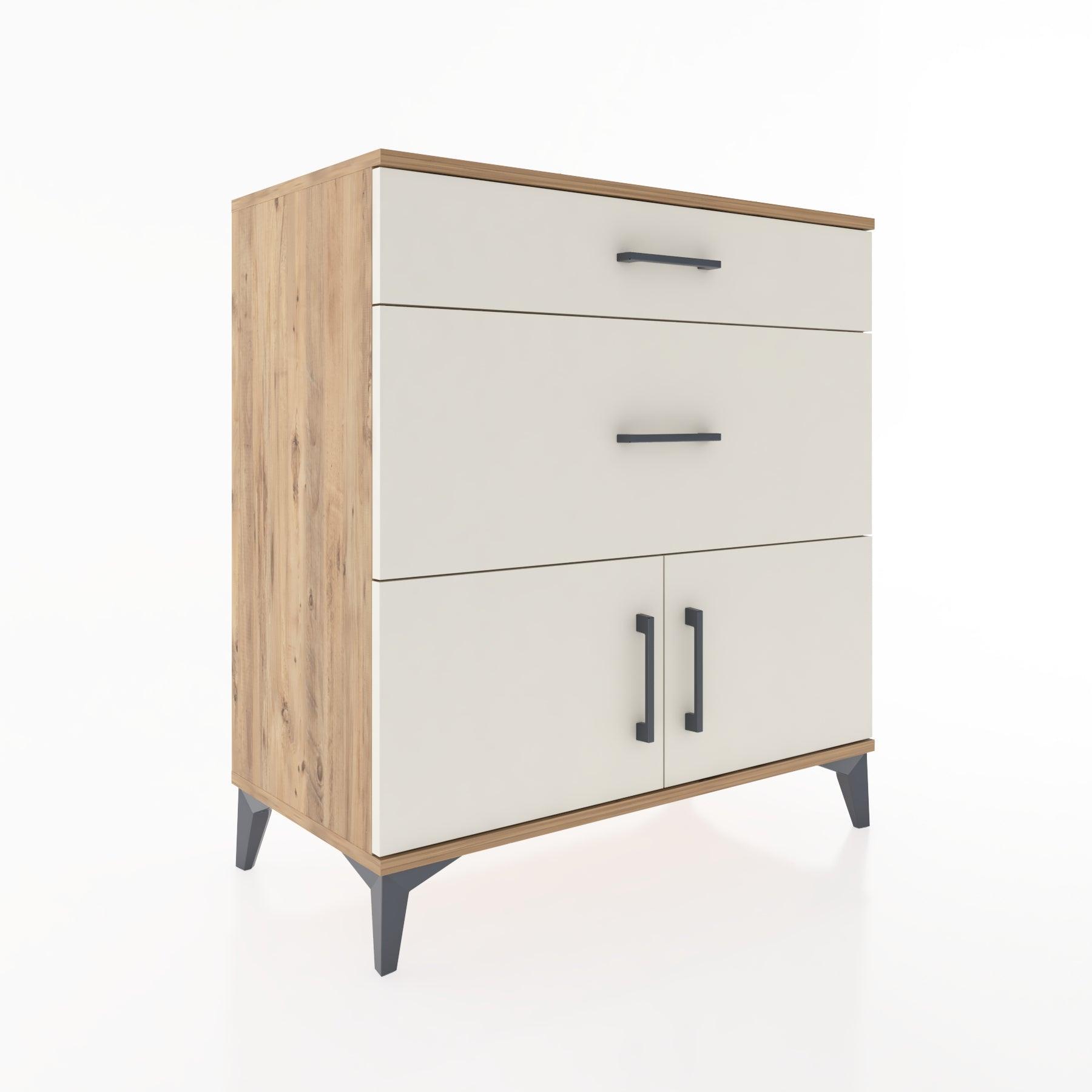 Woodntry Modular Dresser Pine 88x44x84 cm with Cover and Drawer KC115-3