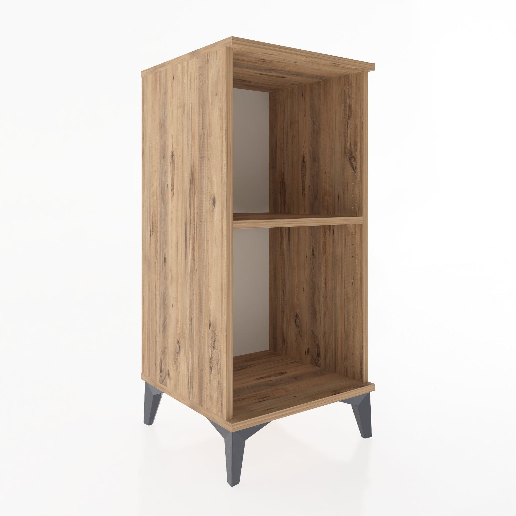 Woodntry Modular Nightstand Pine 44x44x84 cm with Shelf R51-3