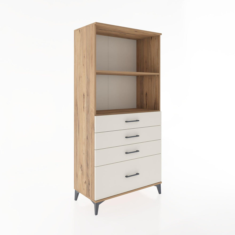 Woodntry Modular Cabinet Pine 88x44x170 cm with Drawers and Shelves CR41-3