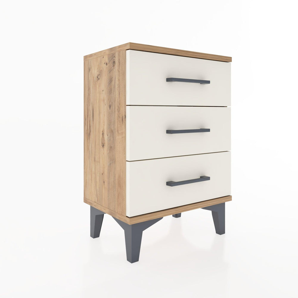 Woodntry Modüler Komodin Üç Çekmeceli 44x30x52 cm Çam - Woodntry