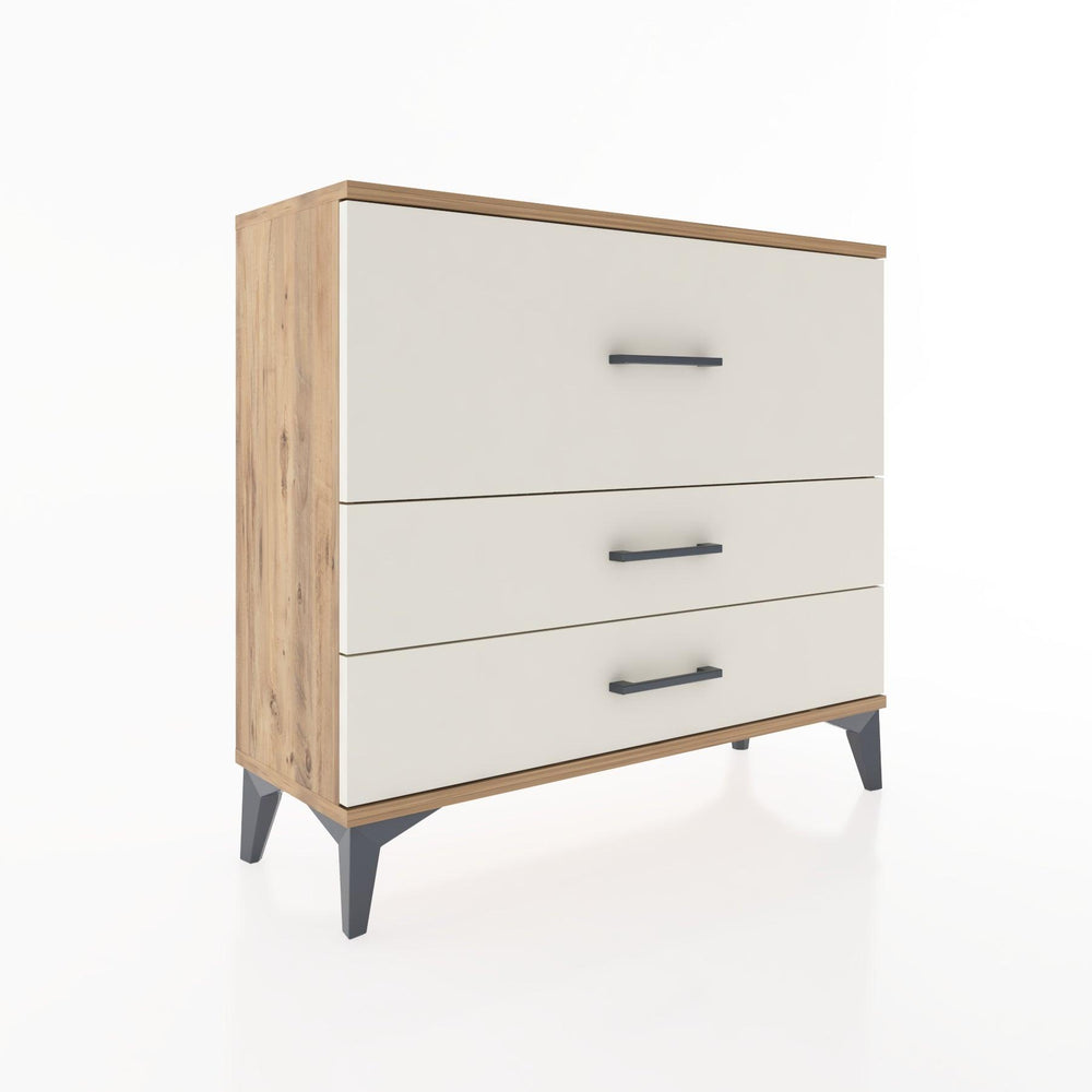Woodntry Modüler Şifonyer Üç Çekmeceli V4 88x30x68 cm Çam - Woodntry