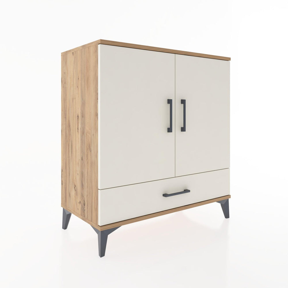 Woodntry Modüler Şifonyer Çam 88x44x84 cm Kapaklı ve Çekmeceli KC71-3