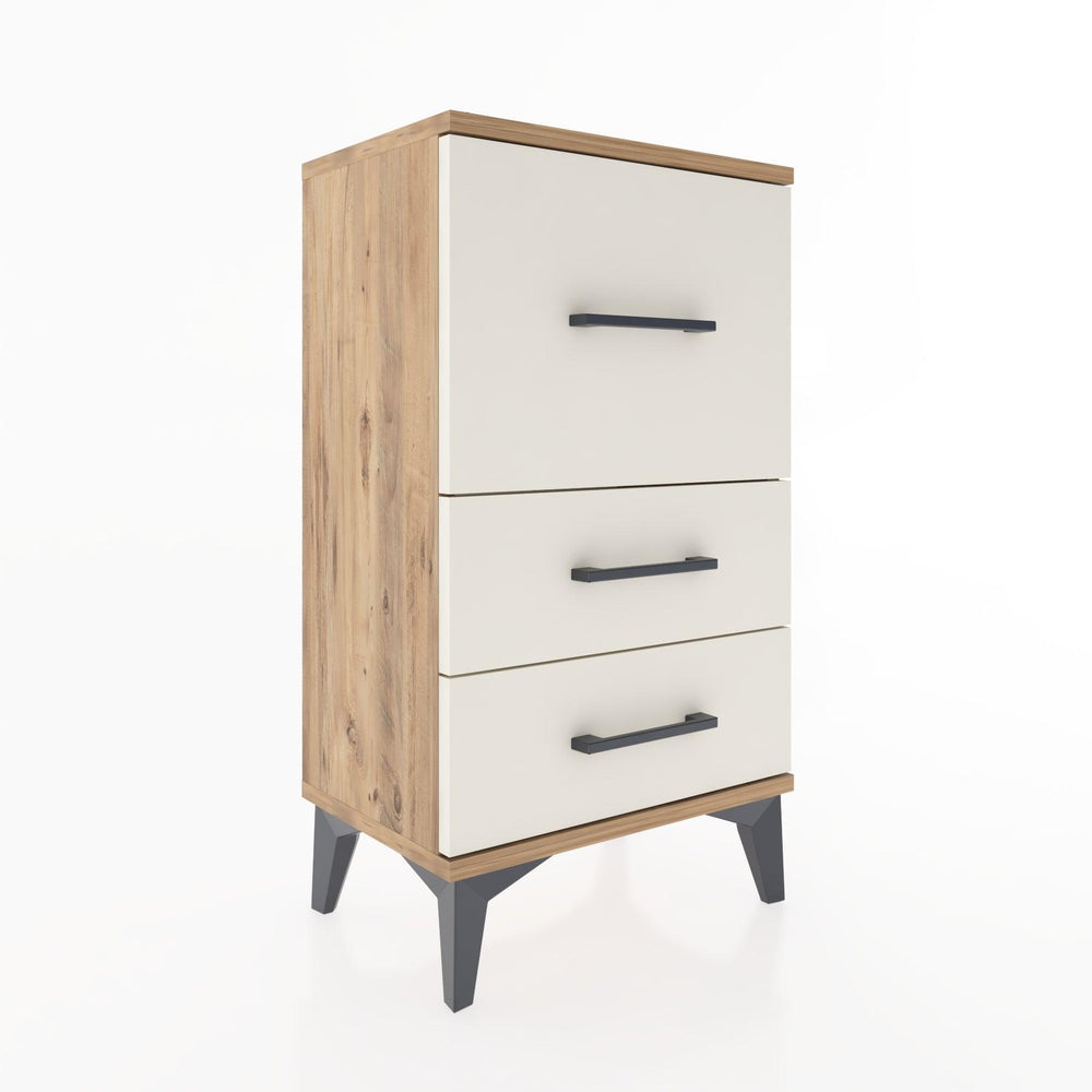 Woodntry Modüler Komodin Üç Çekmeceli V1 44x30x68 cm Çam - Woodntry