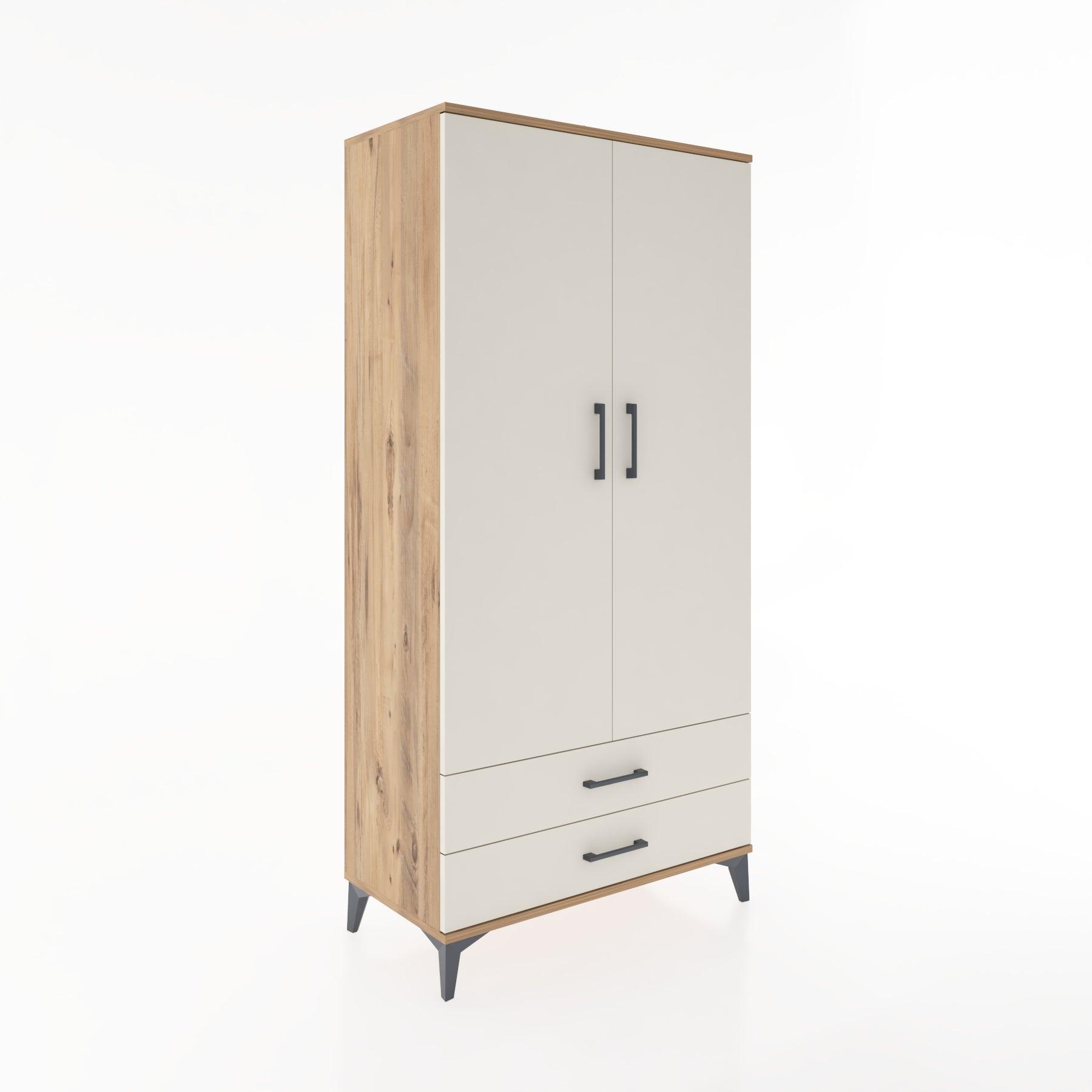 Woodntry Modular Cabinet Pine 88x44x170 cm with Doors and Drawers KC7-3