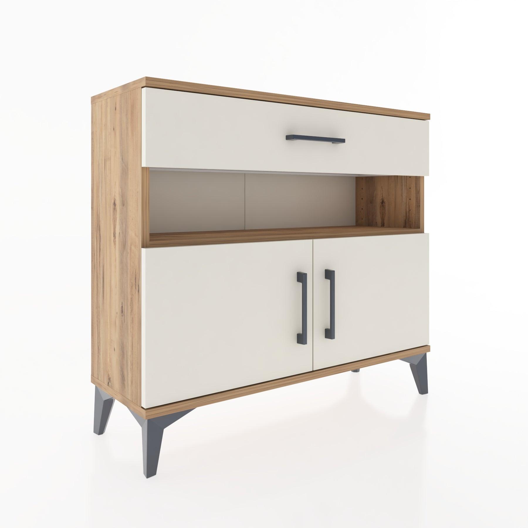 Woodntry Modüler Şifonyer Çekmece ve Kapaklı T1 88x30x94 cm Çam - Woodntry
